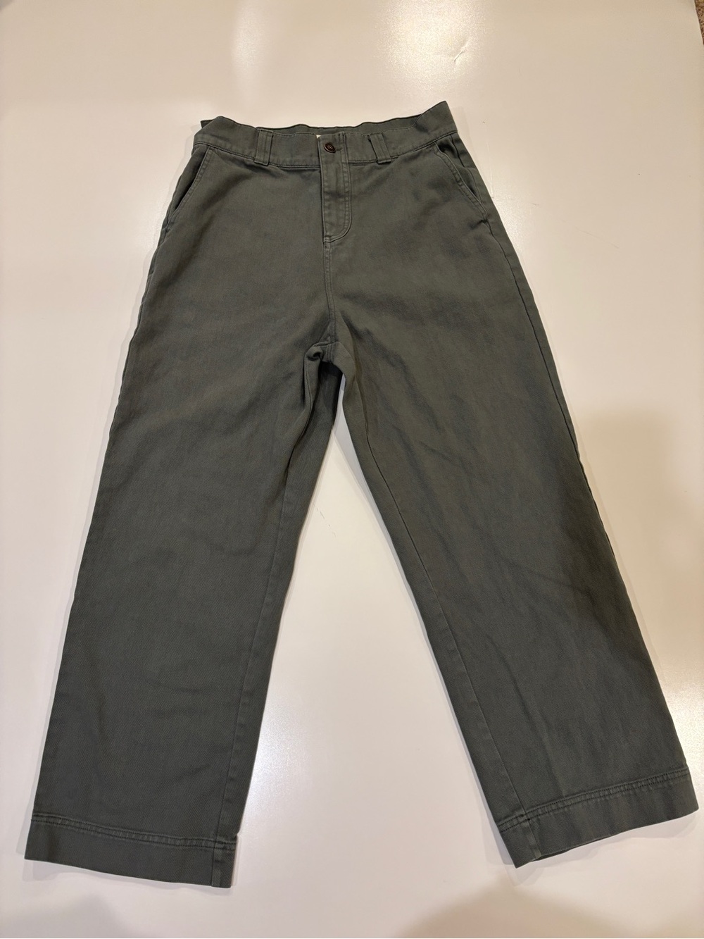 Elwood Wide Leg Women's Jeans in Sage Green - Size 32 Modern